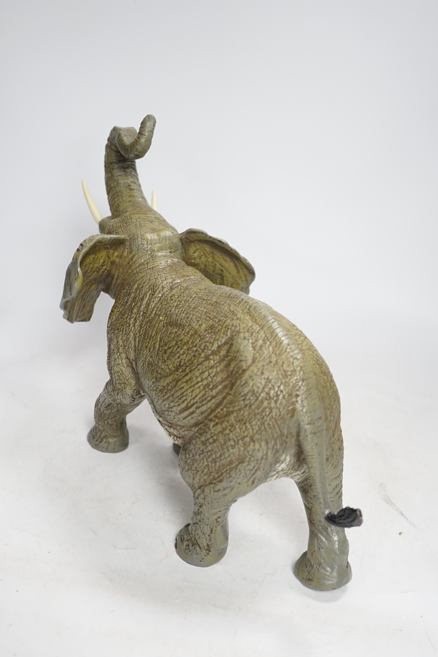 A Franz Bergman style cold painted bronze elephant, 33.5cm wide. Condition - good